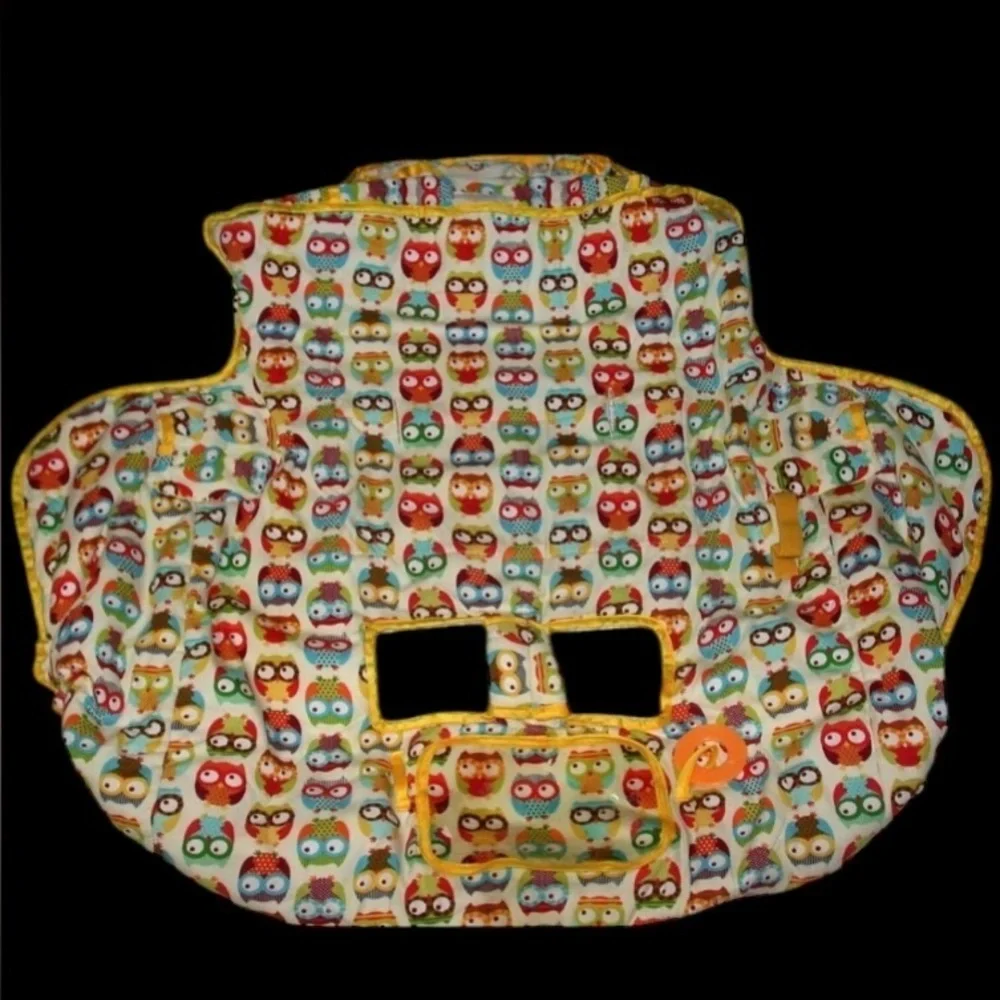 Colorful Owl Shopping Cart Cover